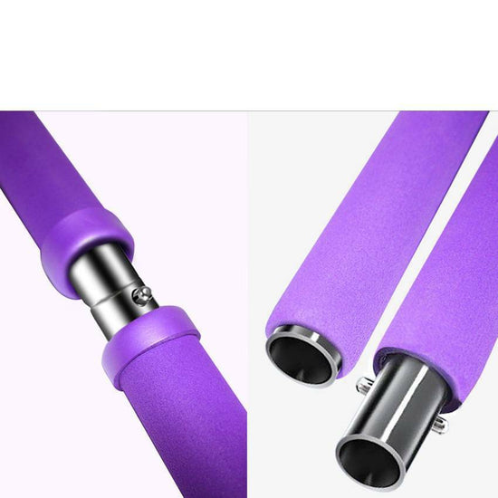 Pilates Stick Home Fitness Exercise Foot Pedal Resistance Band