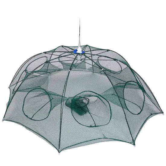 2Pcs Foldable Fishing Bait Nets Trap Crab Net Shrimp Fish Cast Dip Cage
