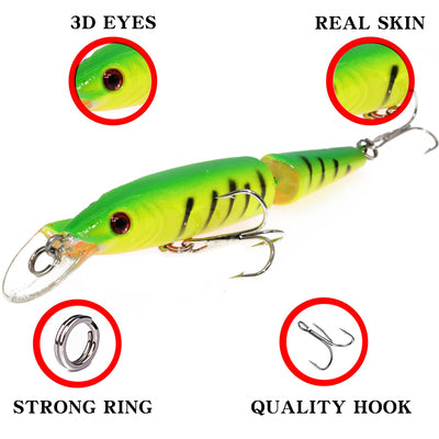 Double Section Submerged Mino Bionic Hard Pseudo-bait