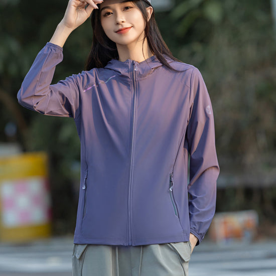 Women's Outdoor Skin Clothing Ice Silk UV Protection Sun-protective Clothing