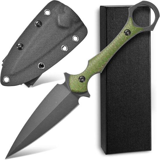 D2 Blade G10 Handle Outdoor Camping Fixed-blade Knife