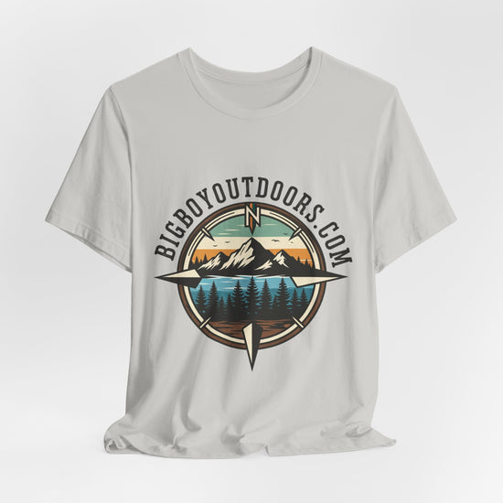 Adventure Compass T‑Shirt — BigBoyOutdoors.com Mountain & Lake Logo Tee