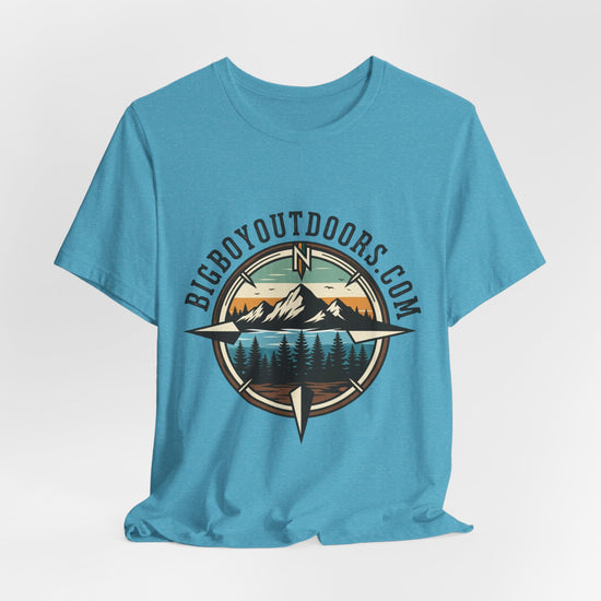 Adventure Compass T‑Shirt — BigBoyOutdoors.com Mountain & Lake Logo Tee