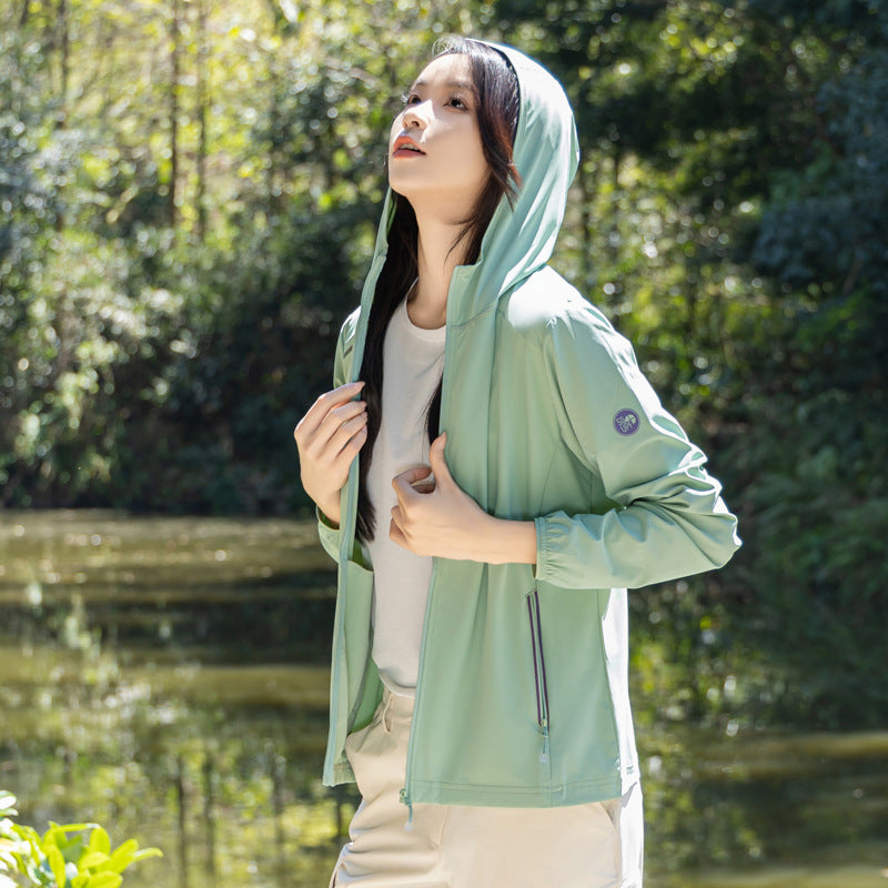 Women's Outdoor Skin Clothing Ice Silk UV Protection Sun-protective Clothing