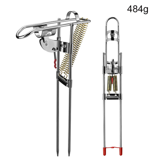 Fishing Rod Holder Spring Automatic Full Stainless Steel Adjustable Sensitivity