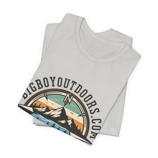 Adventure Compass T‑Shirt — BigBoyOutdoors.com Mountain & Lake Logo Tee