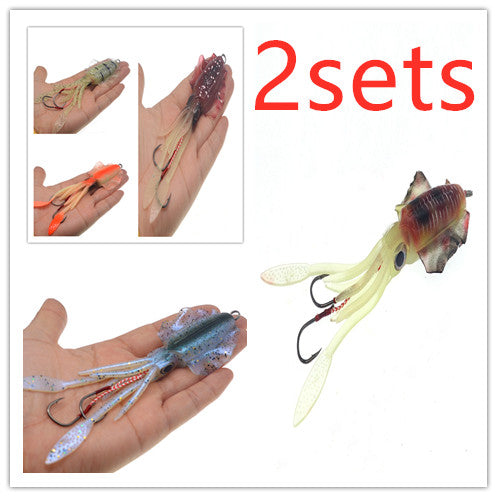 Leaded luminous imitation squid Lure