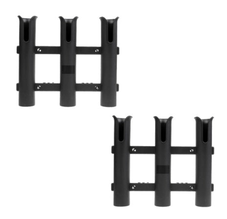 Three-Barrel Plastic Fishing Rod Holder