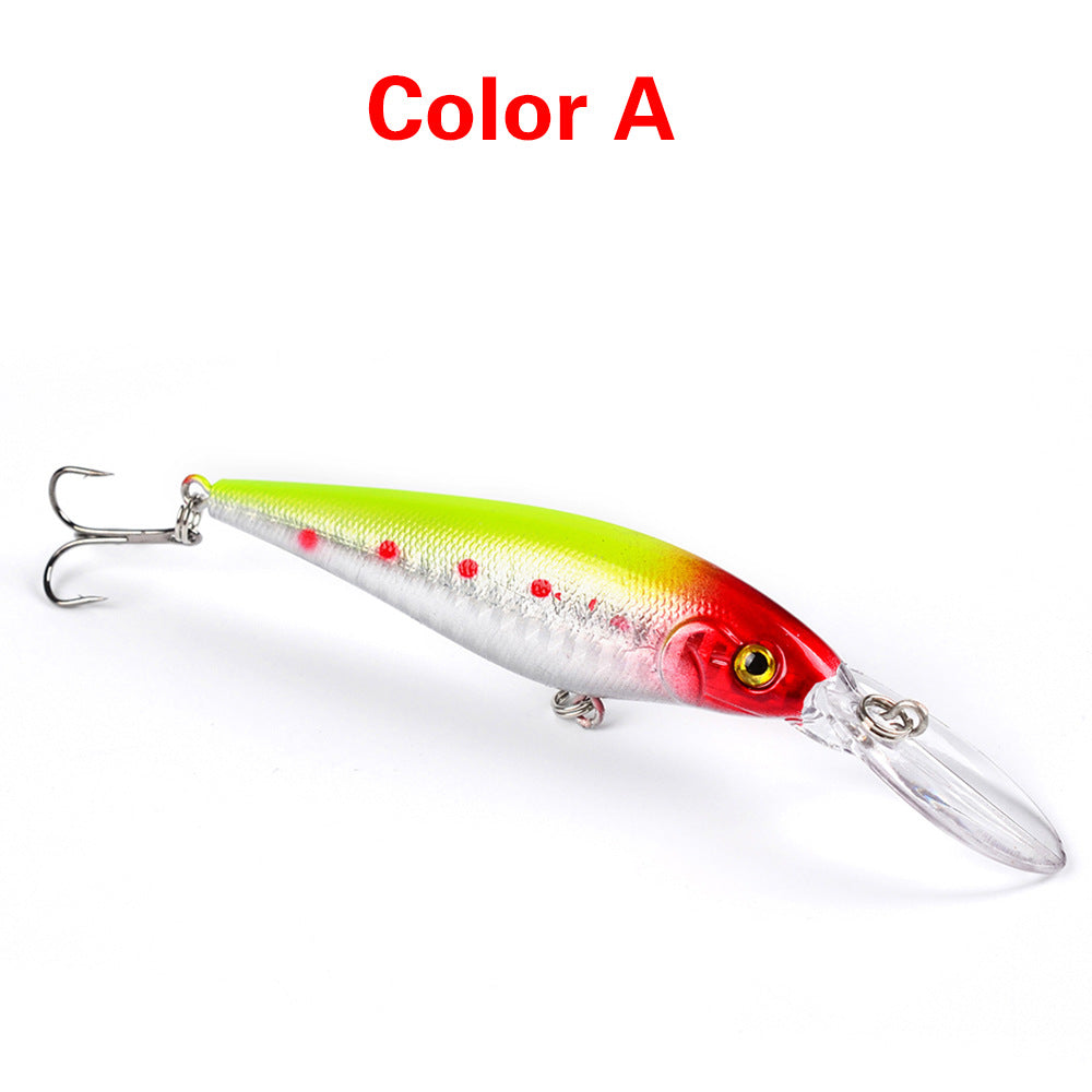 10 Style Minnow Fishing Lures Laser Hard Artificial Bait 3D Eyes 11cm 10g Fishing Wobblers Crankbait Minnows