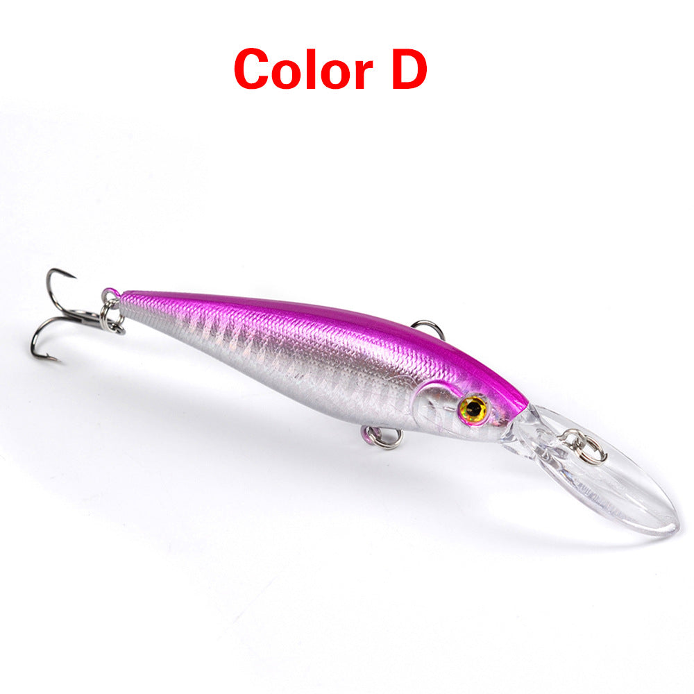 10 Style Minnow Fishing Lures Laser Hard Artificial Bait 3D Eyes 11cm 10g Fishing Wobblers Crankbait Minnows