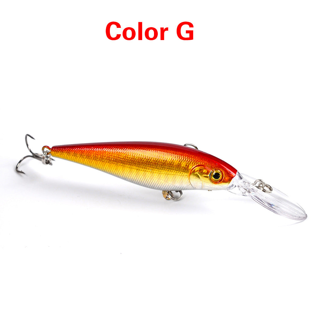 10 Style Minnow Fishing Lures Laser Hard Artificial Bait 3D Eyes 11cm 10g Fishing Wobblers Crankbait Minnows