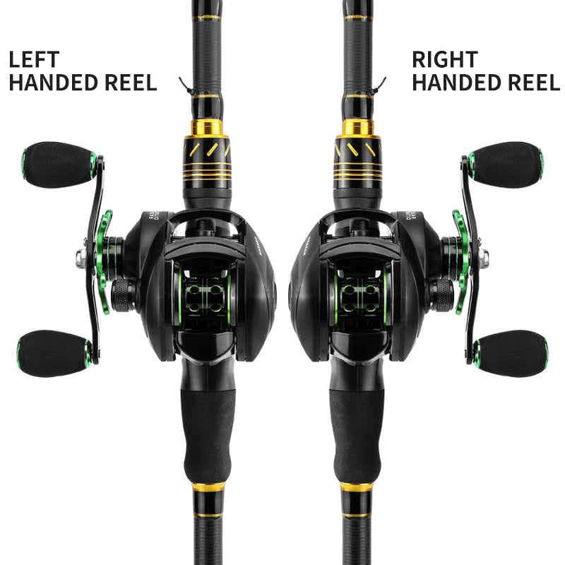 LINNHUE baitcasting BS2000 8.1:1High Speed Fishing Reel 8KG Max Drag Reinforced Reel Drag