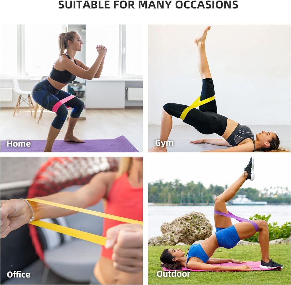 Resistance Bands For Home Fitness Set Of 5