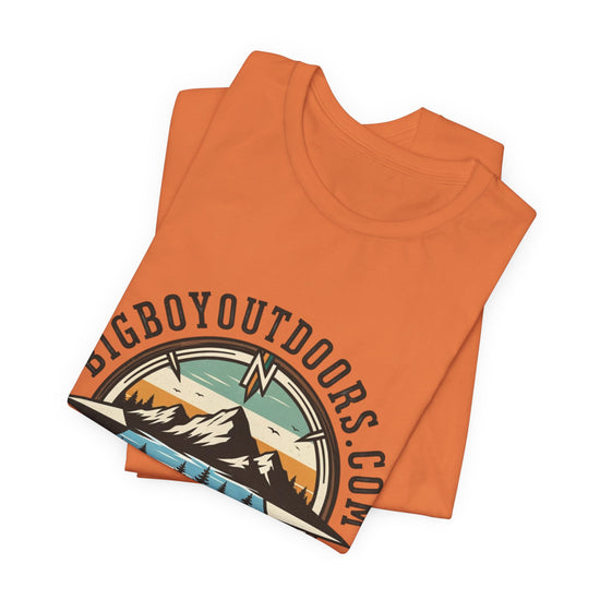Adventure Compass T‑Shirt — BigBoyOutdoors.com Mountain & Lake Logo Tee