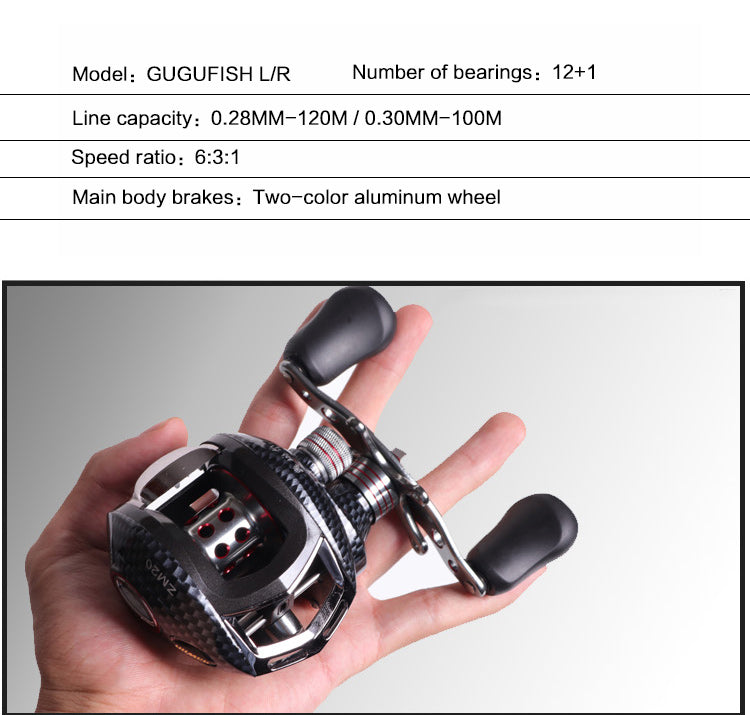 Raistar 6:3:1 Bait Cast reel