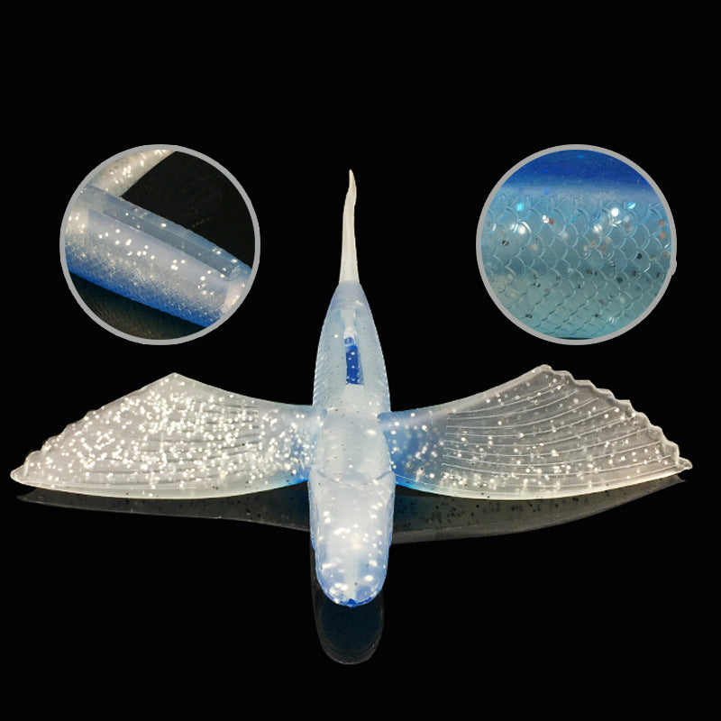 Flying Fish Saltwater Fishing Soft Bait Tuna Lure Bait 17cm21cm B