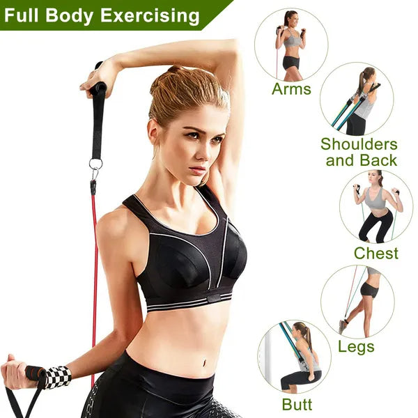 11Pcs Resistance Bands Set Fitness Workout