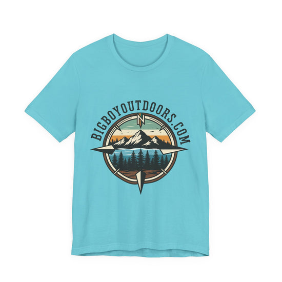 Adventure Compass T‑Shirt — BigBoyOutdoors.com Mountain & Lake Logo Tee