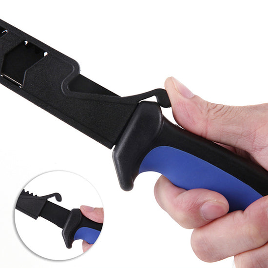Stainless Steel Back Tooth Phosphorus Fishing Knife & Cover