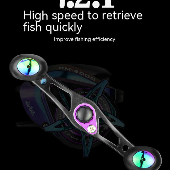 Colorful Strong Magnetic Brake Water Drop Fishing Reel
