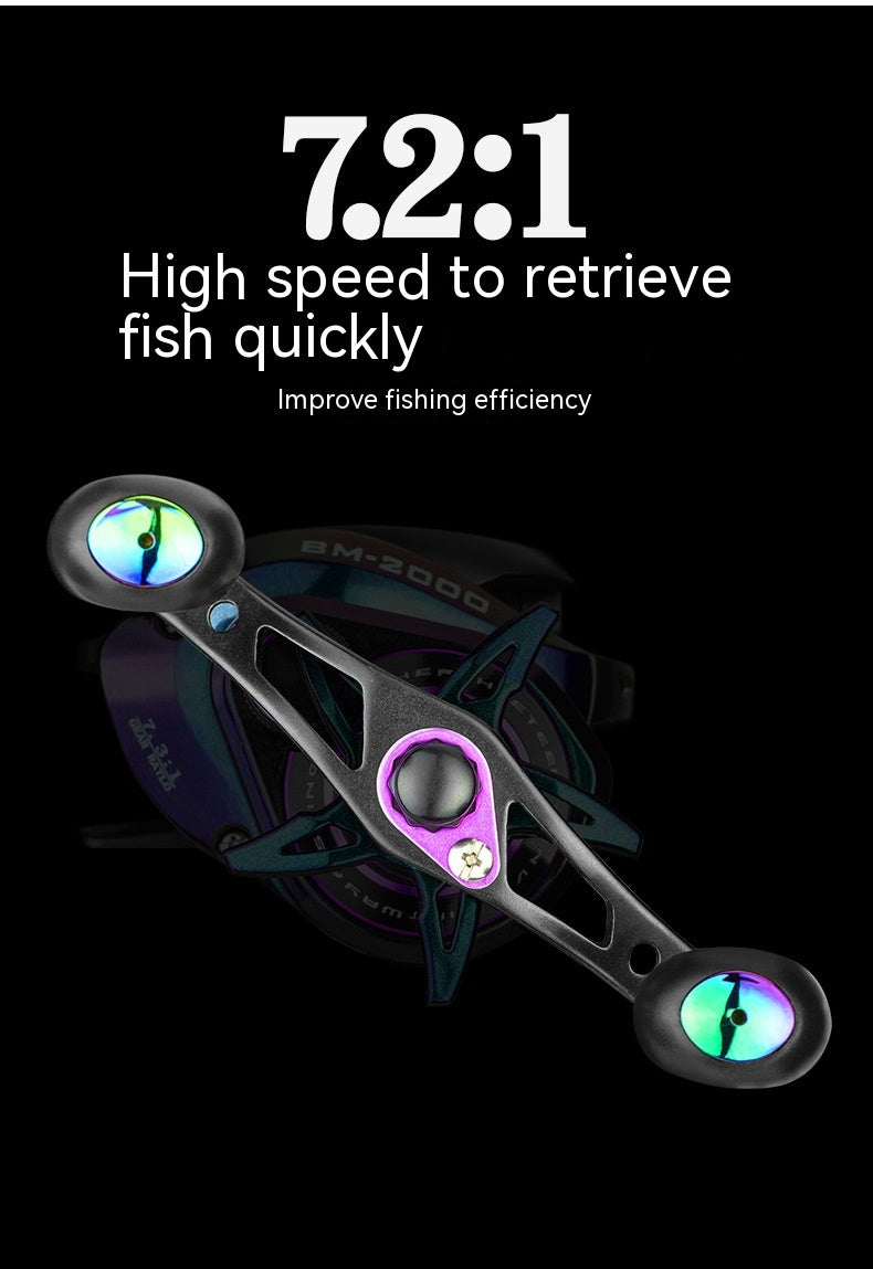 Colorful Strong Magnetic Brake Water Drop Fishing Reel