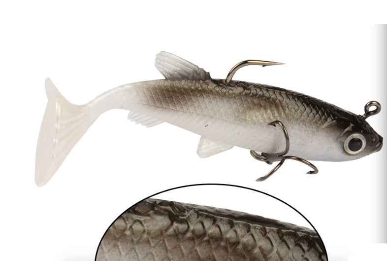Soft bass bait lead hook fish