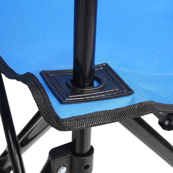 Outdoor Beach Chair with Umbrella in Blue
