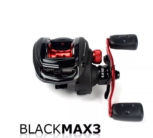 BMAX3 Baitcasting Reel Raft Reel Long-range Casting Anti-explosion Line Black Mine Fishing