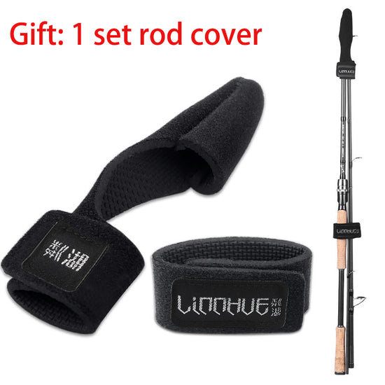 Three-section Fishing Rod Adjustable Carbon Straight Handle
