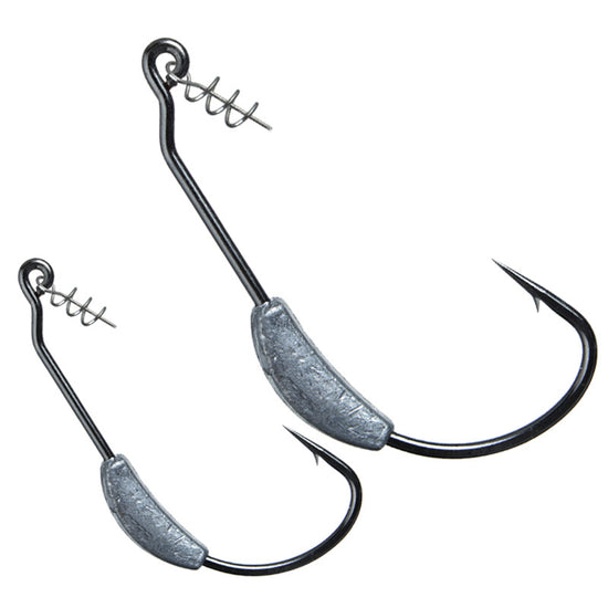 Bare Ribbon Lead Wide Curved Hook For Fake Bait