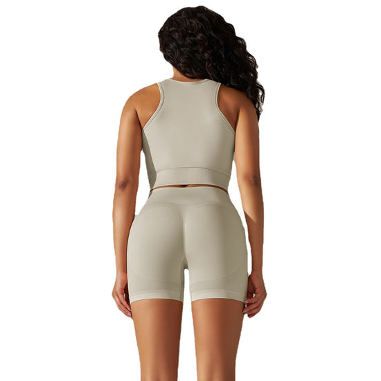 Seamless Knitted Breathable Push Up Exercise Workout Outfit