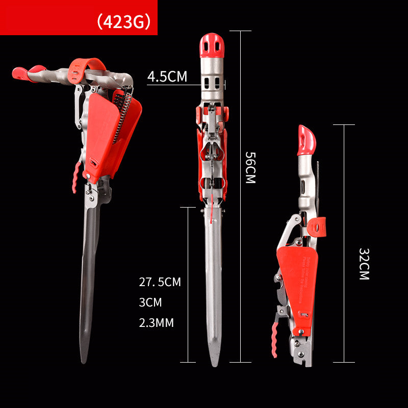 Fishing Rod Holder Spring Automatic Full Stainless Steel Adjustable Sensitivity
