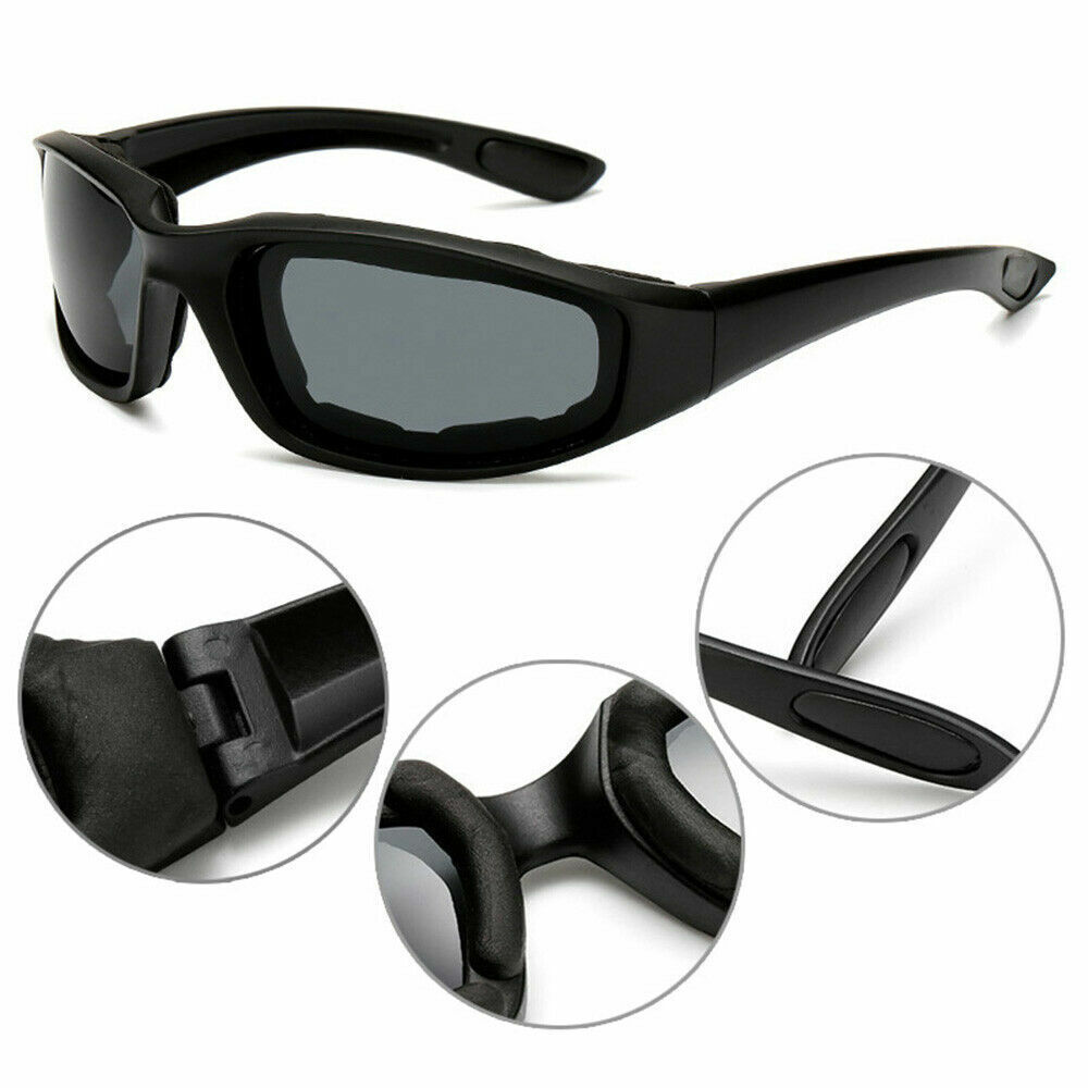 Cycling Sunglasses Chopper Outdoor Sports Glasses UV400 Protection For Fishing Driving Glasses Wind Resistant Clear Yellow Gray Lens 3 Pack