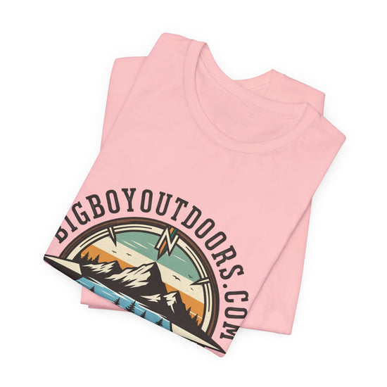 Adventure Compass T‑Shirt — BigBoyOutdoors.com Mountain & Lake Logo Tee