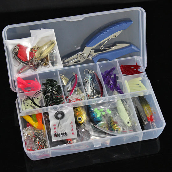 132 Pcs Fishing Lures Set Mixed Minnow Hooks Fish Lure Kit In Box Artificial Bait Fishing