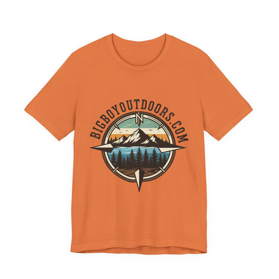 Adventure Compass T‑Shirt — BigBoyOutdoors.com Mountain & Lake Logo Tee