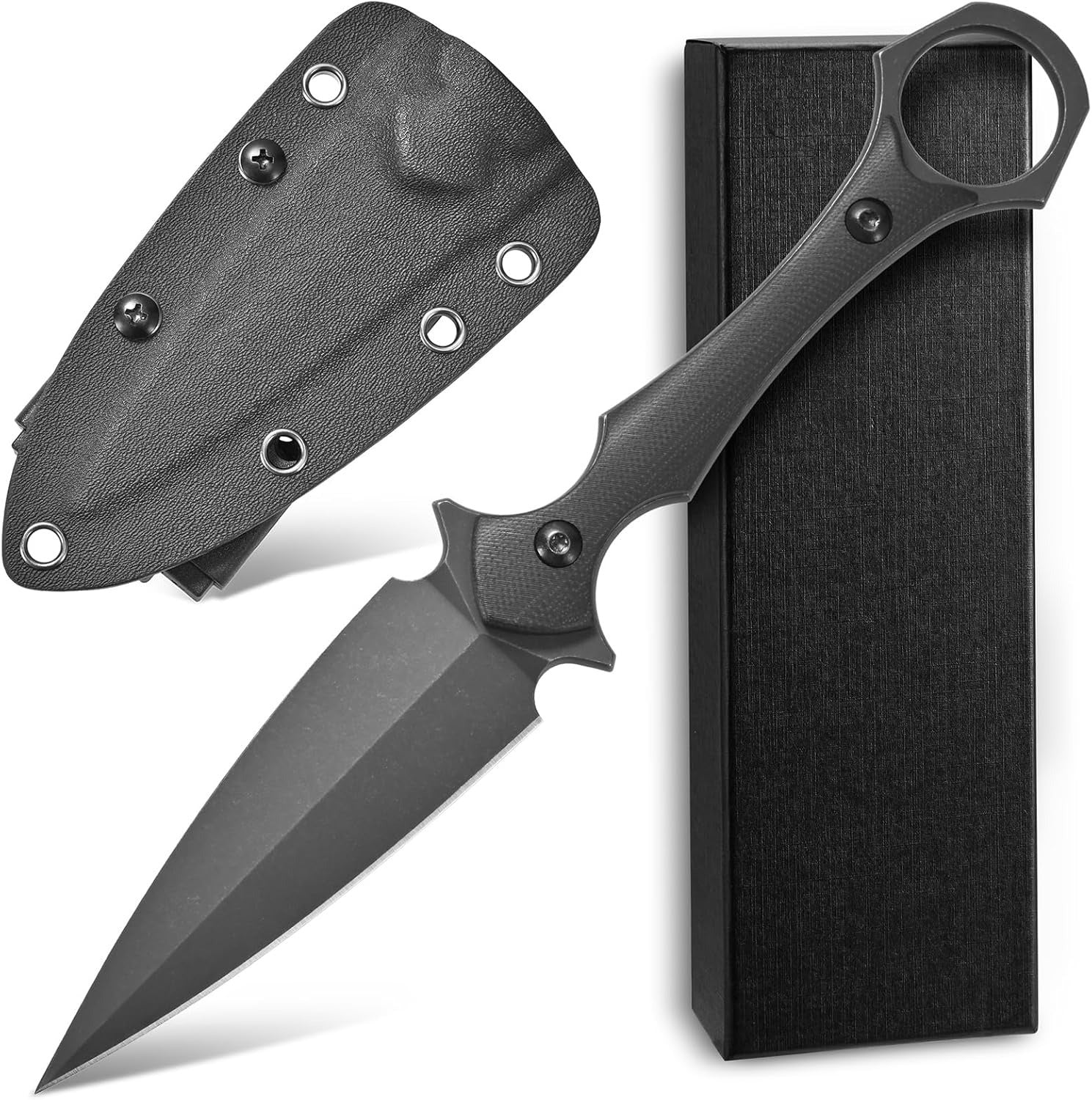 D2 Blade G10 Handle Outdoor Camping Fixed-blade Knife