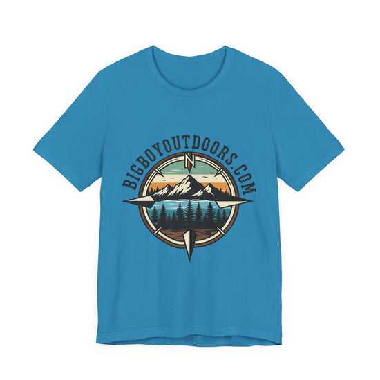 Adventure Compass T‑Shirt — BigBoyOutdoors.com Mountain & Lake Logo Tee