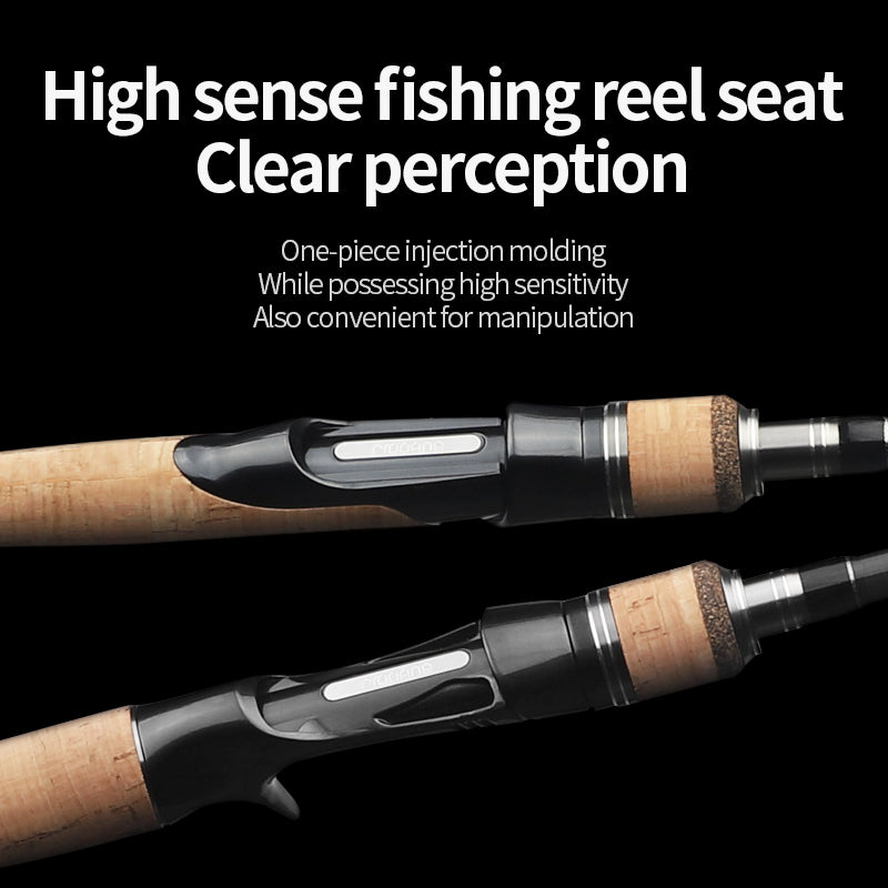 Three-section Fishing Rod Adjustable Carbon Straight Handle