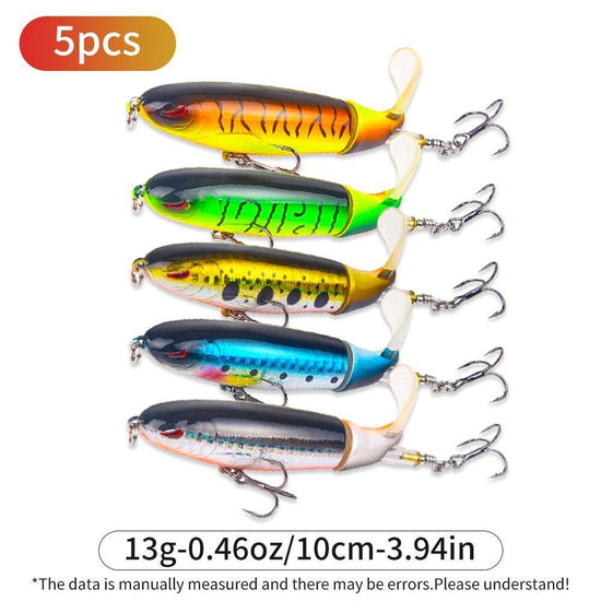 5-piece Set 13g 10cm Top Pencil Spinning Tail Hard Bait Freshwater Sea Bass Trout Lure