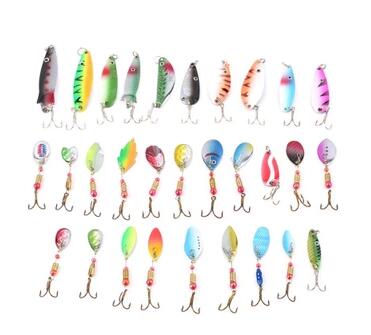 30 Fiskedrag 3-7g Spinner & drag lure