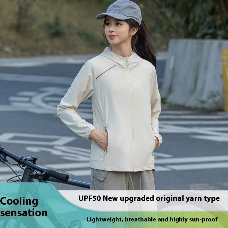 Women's Outdoor Skin Clothing Ice Silk UV Protection Sun-protective Clothing