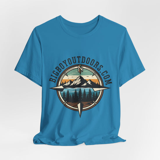 Adventure Compass T‑Shirt — BigBoyOutdoors.com Mountain & Lake Logo Tee