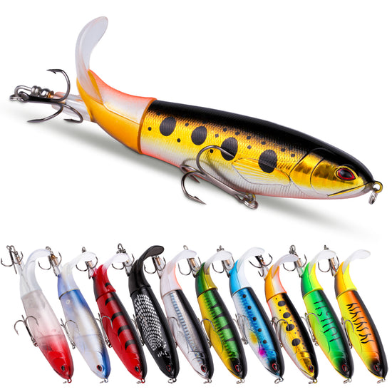 10pcs 1set 13g 10cm Premium Fishing Lure Kit Bass Trout Baits With Propeller Tail Durable Hooks Realistic Action For Freshwater