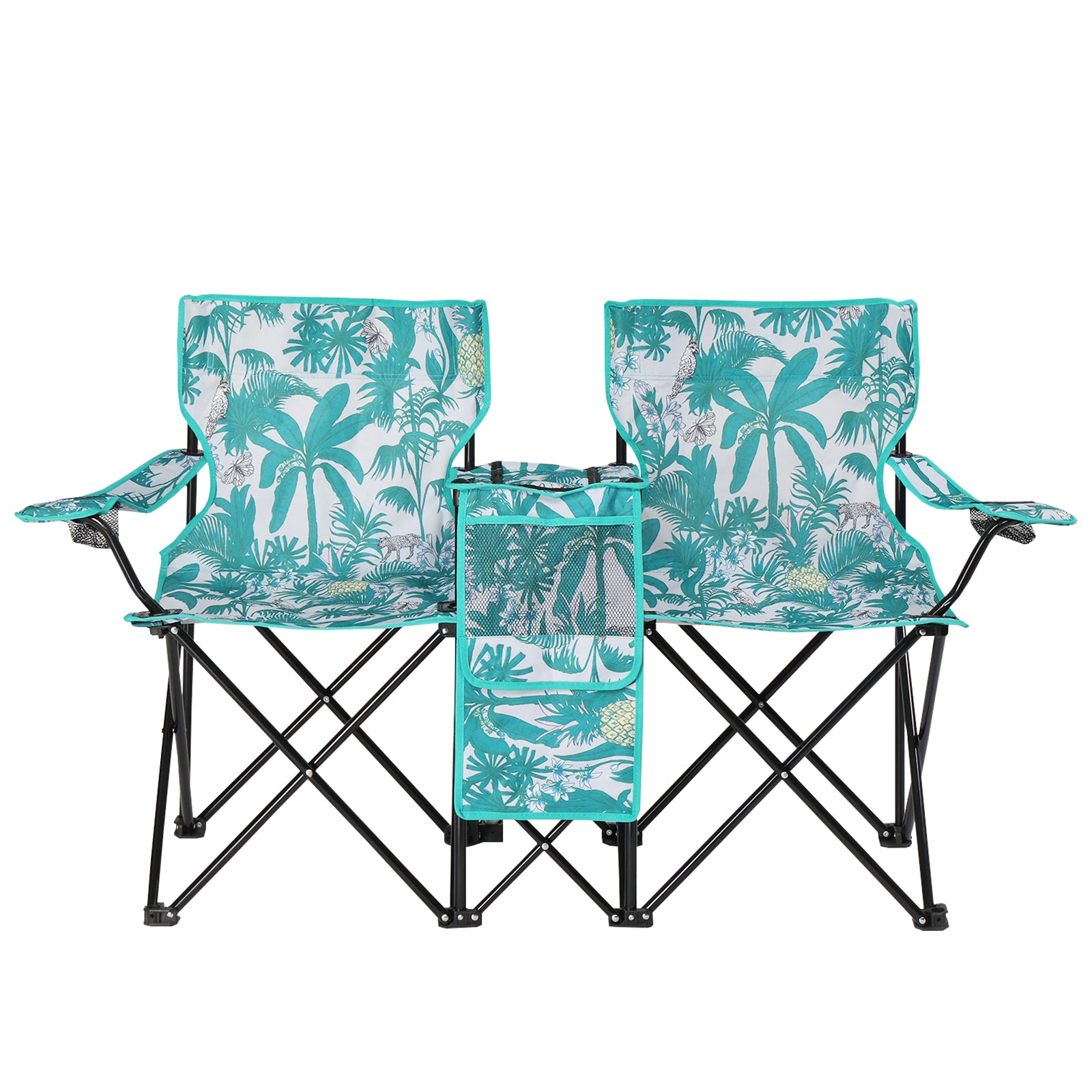 59x19.6x31in Pineapple Pattern Fishing Chair
