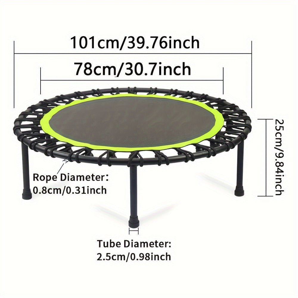 661 Lbs 40 Inch Mini Exercise Trampoline - Stable And Fun