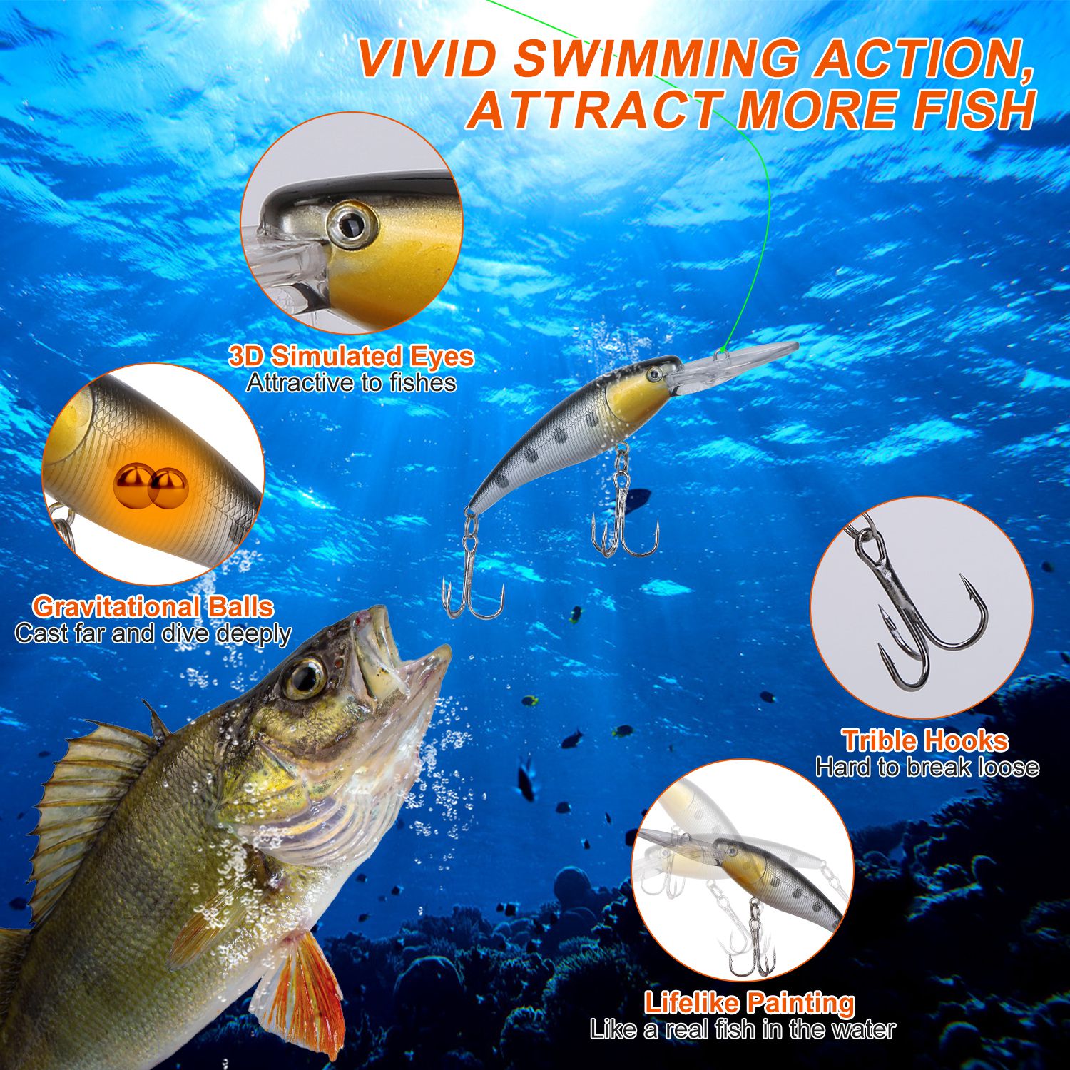 375Pcs Fishing Baits And Tackle Box Saltwater Freshwater Fishing Lures Kit
