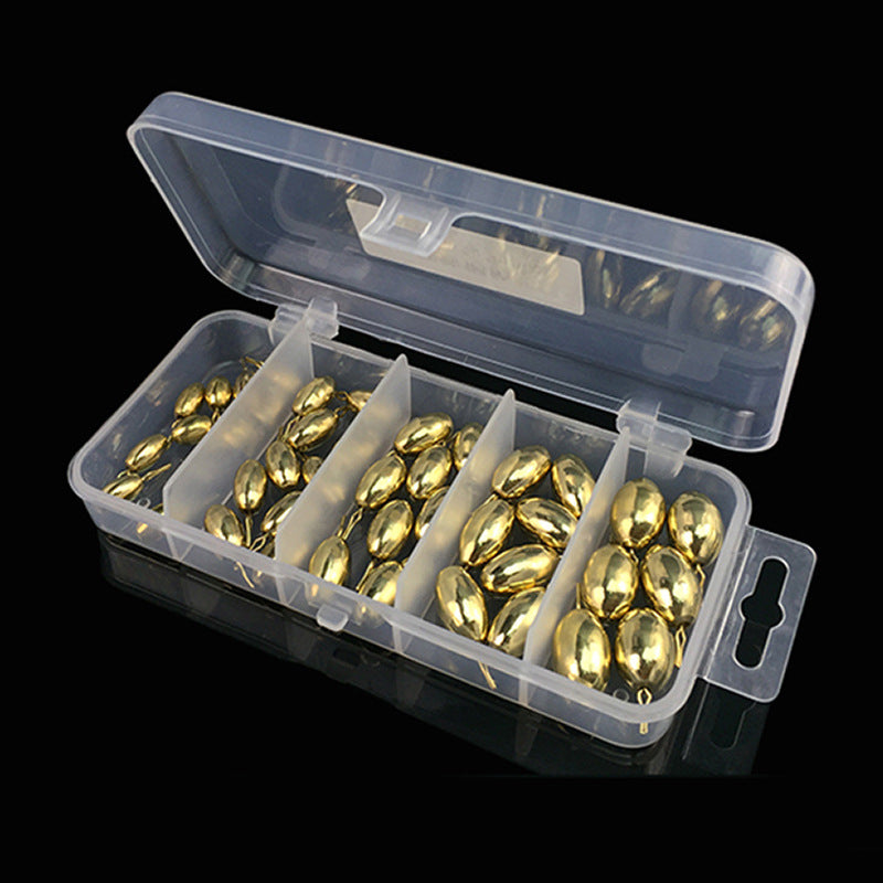 Inverted Fishing Copper Sinker Set, Lure