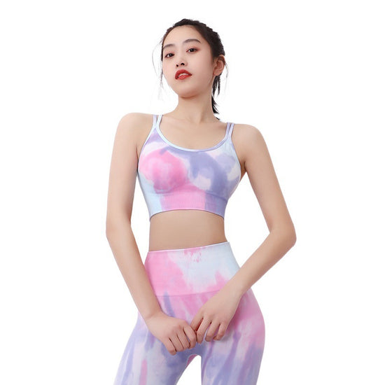 New Trend Tie-Dye Yoga Sports Shorts High Waist Hips