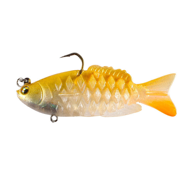 Soft Shad Bait Ultrasoft Multisection Silicone Jig Dark Sleeper Swimbait For Bass Fishing